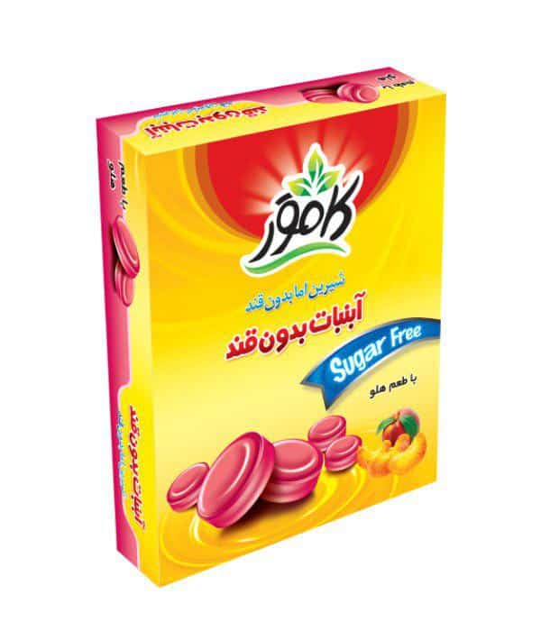 آبنبات هلو آبنبات هلو بدون قند و رژیمی کامور - Image 1