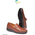 7108 دکترفام کد 605 کفش طبی مردانه عسلی تمام چرم