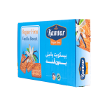 بیسکویت طعم دار وانیلی بدون شکر و رژیمی کامور