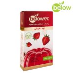پودر ژله کم کالری استویا توت فرنگی بی لو