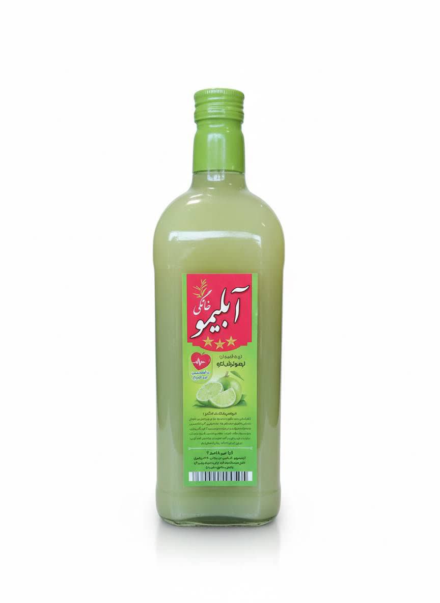 آبیلیمو یک لیتر آبلیمو طبیعی یک لیتری با ظرف شیشه ای - Image 1
